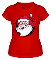 Женская футболка Дед мороз фото