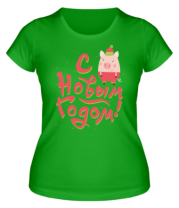 Женская футболка С Новым Годом 2019 фото