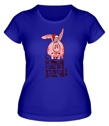 Женская футболка С новым годом!