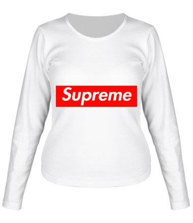 Женская футболка длинный рукав Supreme Classic