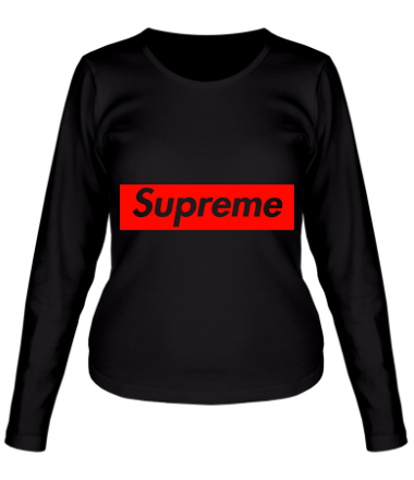 Женская футболка длинный рукав Supreme Classic