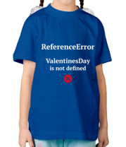 Детская футболка Reference error valentine фото
