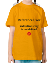 Детская футболка Reference error valentine фото