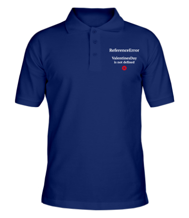 Мужская футболка поло Reference error valentine