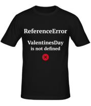 Мужская футболка Reference error valentine фото