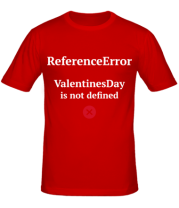Мужская футболка Reference error valentine фото