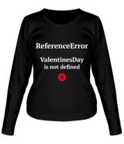 Женская футболка длинный рукав Reference error valentine фото