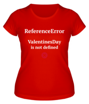 Женская футболка Reference error valentine фото