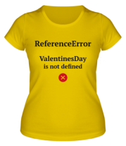Женская футболка Reference error valentine фото