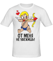 Мужская футболка От меня не убежишь  фото