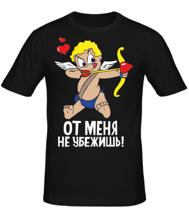 Мужская футболка От меня не убежишь 