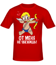 Мужская футболка От меня не убежишь  фото