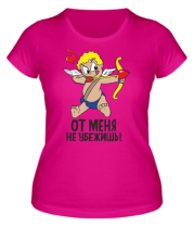 Женская футболка От меня не убежишь  фото