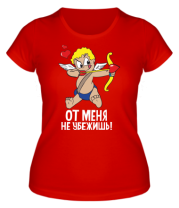 Женская футболка От меня не убежишь  фото