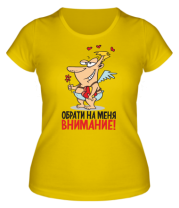 Женская футболка Обрати на меня внимание фото