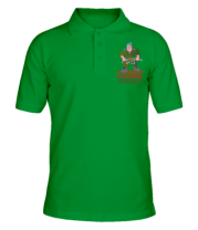 Мужская футболка поло С праздником мужики  фото