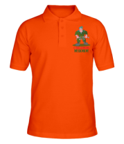 Мужская футболка поло С праздником мужики  фото