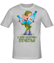 Мужская футболка С днем защитника отечества  фото