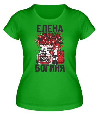 Женская футболка Елена Богиня 