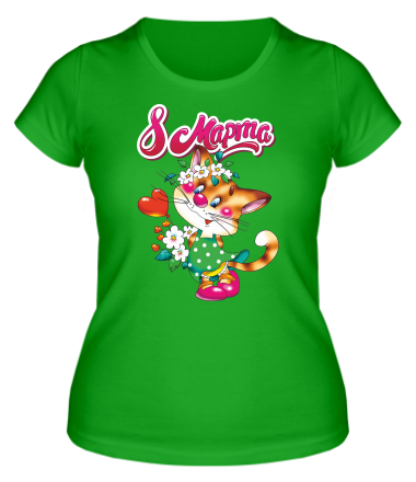 Женская футболка 8 марта 