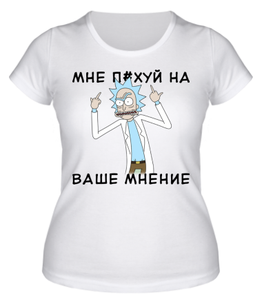 Женская футболка Rick and Morty Русская версия