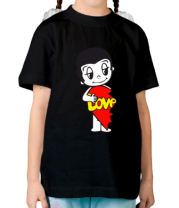 Детская футболка Love is... мужская фото
