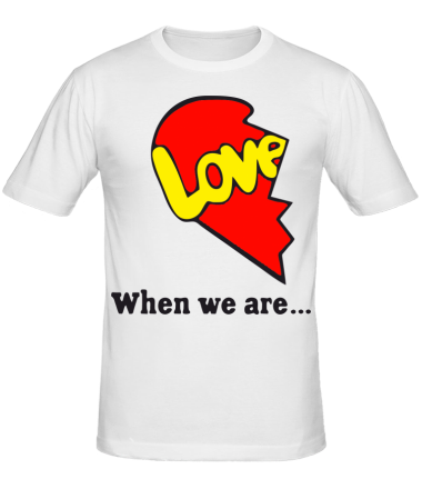 Мужская футболка Love is...Together