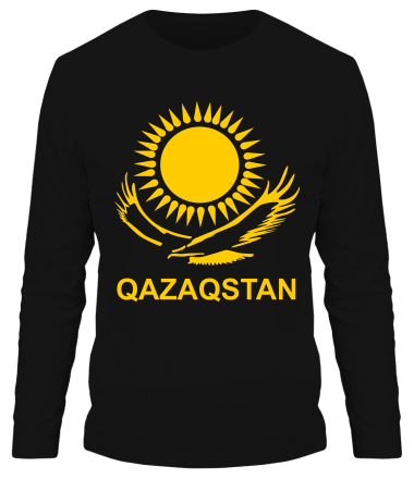Мужская футболка длинный рукав QAZAQSTAN 