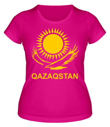 Женская футболка QAZAQSTAN 