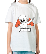 Детская футболка Dj Marshmello fortnite dab фото