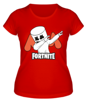 Женская футболка Dj Marshmello fortnite dab фото