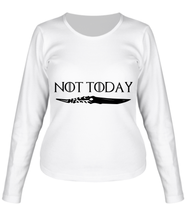 Женская футболка длинный рукав  Game of Thrones: not today