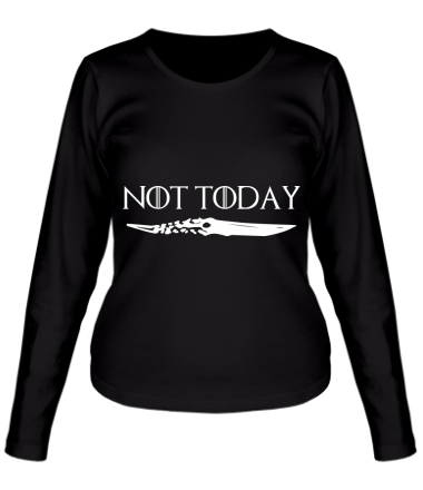 Женская футболка длинный рукав  Game of Thrones: not today