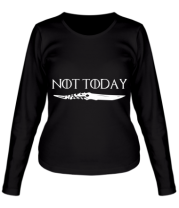 Женская футболка длинный рукав  Game of Thrones: not today фото