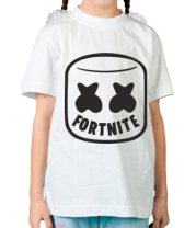 Детская футболка Marshmello and Fortnite фото