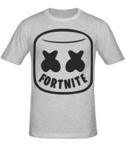 Мужская футболка Marshmello and Fortnite фото