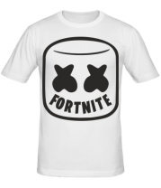 Мужская футболка Marshmello and Fortnite фото