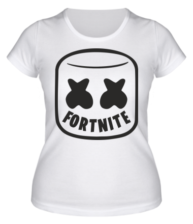 Женская футболка Marshmello and Fortnite