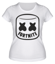 Женская футболка Marshmello and Fortnite фото