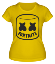 Женская футболка Marshmello and Fortnite фото