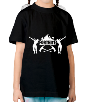 Детская футболка Fortnite dancing logo фото