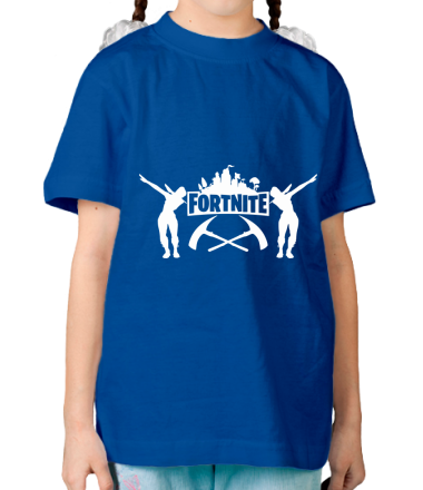 Детская футболка Fortnite dancing logo