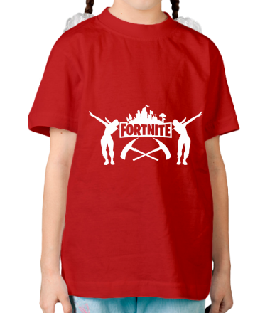 Детская футболка Fortnite dancing logo