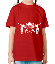 Детская футболка Fortnite dancing logo фото