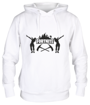 Толстовка худи Fortnite dancing logo фото