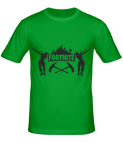 Мужская футболка Fortnite dancing logo фото