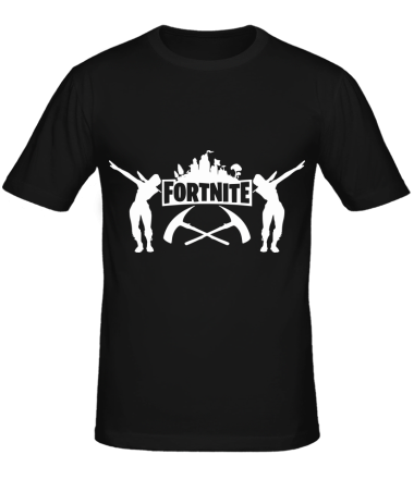 Мужская футболка Fortnite dancing logo