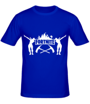Мужская футболка Fortnite dancing logo фото