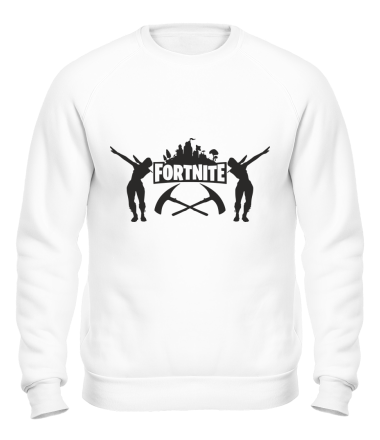 Толстовка без капюшона Fortnite dancing logo