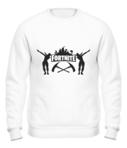 Толстовка без капюшона Fortnite dancing logo фото